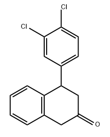 2(1H)-Naphthalenone, 4-(3,4-dichlorophenyl)-3,4-dihydro- Structure