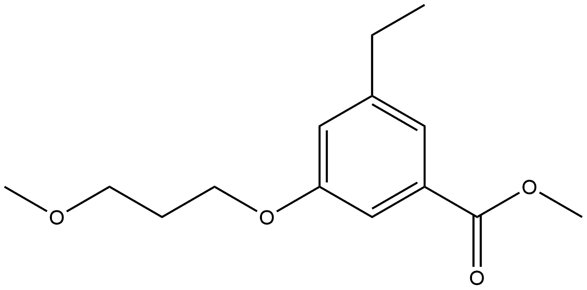 Methyl 3-ethyl-5-(3-methoxypropoxy)benzoate Structure