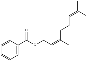 2,6-Octadien-1-ol, 3,7-dimethyl-, 1-benzoate, (2Z)- 구조식 이미지