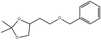 1,3-Dioxolane, 2,2-dimethyl-4-[2-(phenylmethoxy)ethyl]- Structure