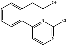 Benzeneethanol, 2-(2-chloro-4-pyrimidinyl)- Structure