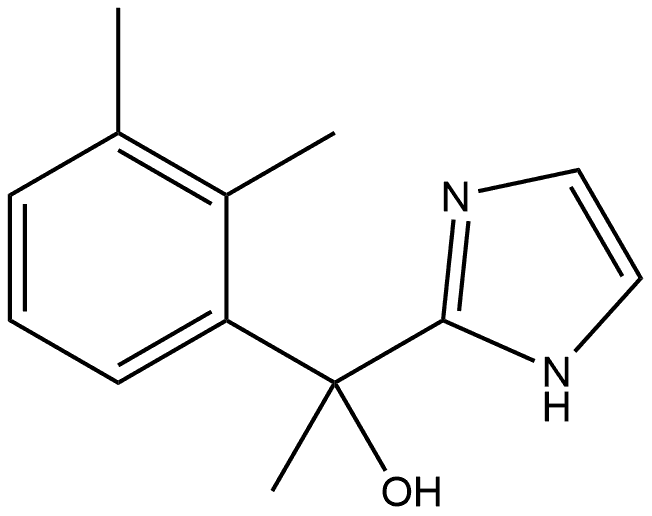 1H-Imidazole-2-methanol, α-(2,3-dimethylphenyl)-α-methyl- 구조식 이미지