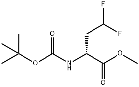 (R)-2-tert-Butoxycarbonylamino-4,4-difluoro-butyric acid Structure