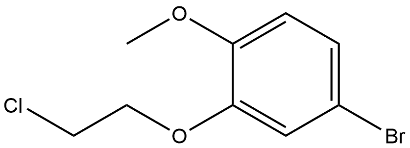 4-bromo-2-(2-chloroethoxy)-1-methoxybenzene Structure