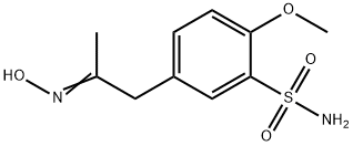 Benzenesulfonamide, 5-[2-(hydroxyimino)propyl]-2-methoxy- 구조식 이미지