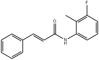 2-Propenamide, N-(3-fluoro-2-methylphenyl)-3-phenyl-, (2E)- Structure