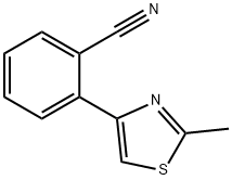 2-(2-methyl-1,3-thiazol-4-yl)benzonitrile Structure