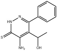 4-amino-5-(1-hydroxyethyl)-6-phenyl-3(2H)-Pyridazinethione Structure