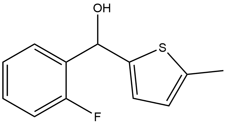 α-(2-Fluorophenyl)-5-methyl-2-thiophenemethanol Structure