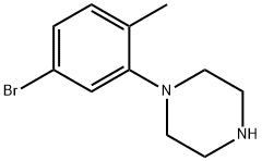 Piperazine, 1-(5-bromo-2-methylphenyl)- Structure