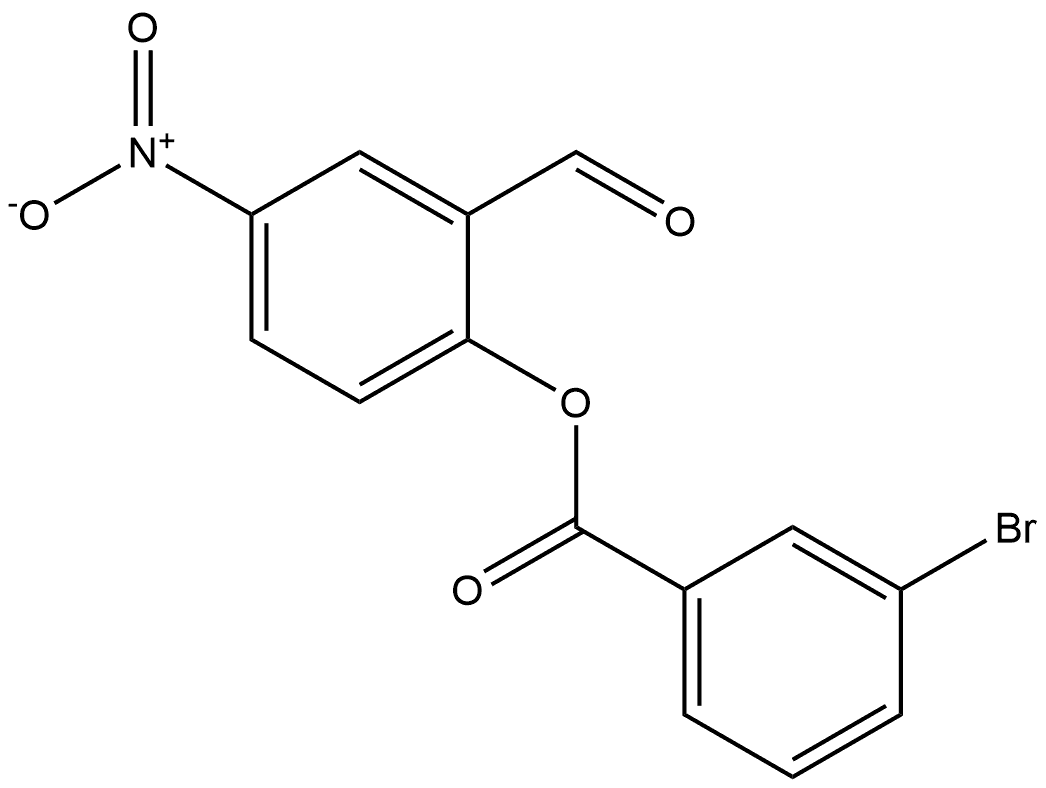 2-formyl-4-nitrophenyl 3-bromobenzoate Structure