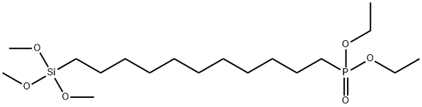 Phosphonic acid, P-[11-(trimethoxysilyl)undecyl]-, diethyl ester Structure