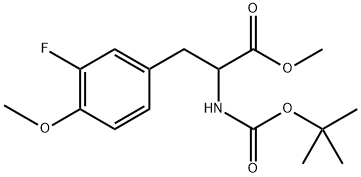 methyl 3-(3-fluoro-4-methoxyphenyl)-2-[(2-methylpropan-2-yl)oxycarbonylamino]propanoate Structure