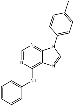 9H-Purin-6-amine, 9-(4-methylphenyl)-N-phenyl- Structure