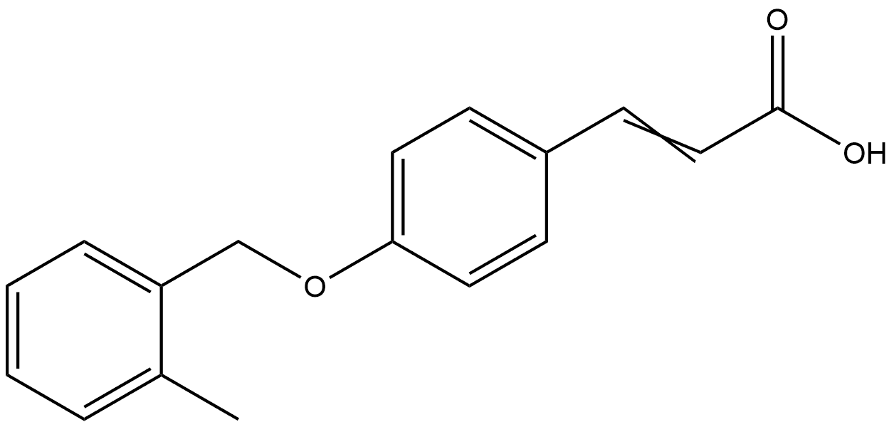 3-[4-[(2-Methylphenyl)methoxy]phenyl]-2-propenoic acid Structure