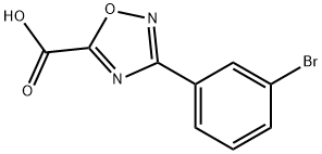 3-(3-Bromophenyl)-1,2,4-oxadiazole-5-carboxylic acid Structure