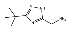 1H-1,2,4-Triazole-5-methanamine, 3-(1,1-dimethylethyl)- 구조식 이미지