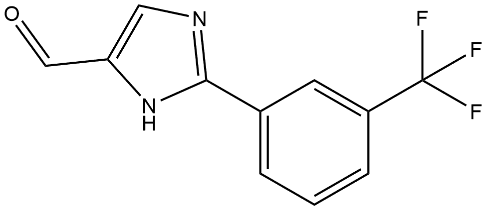 2-[3-(Trifluoromethyl)phenyl]-1H-imidazole-5-carbaldehyde Structure