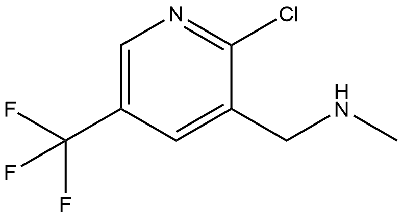 2-Chloro-N-methyl-5-(trifluoromethyl)-3-pyridinemethanamine Structure