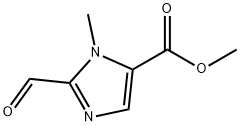 1H-Imidazole-5-carboxylic acid, 2-formyl-1-methyl-, methyl ester 구조식 이미지