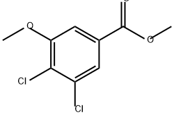 Benzoic acid, 3,4-dichloro-5-methoxy-, methyl ester Structure