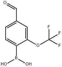 Boronic acid, B-[4-formyl-2-(trifluoromethoxy)phenyl]- Structure