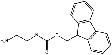 Carbamic acid, N-(2-aminoethyl)-N-methyl-, 9H-fluoren-9-ylmethyl ester Structure