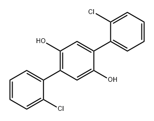 [1,1':4',1''-Terphenyl]-2',5'-diol, 2,2''-dichloro- 구조식 이미지