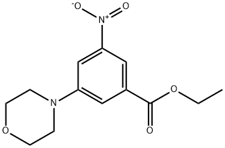 Benzoic acid, 3-(4-morpholinyl)-5-nitro-, ethyl ester Structure