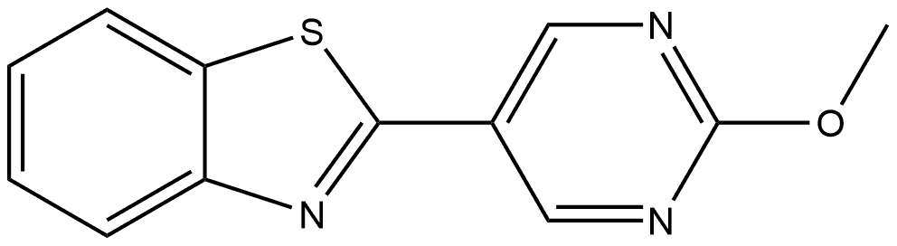 2-(2-Methoxy-5-pyrimidinyl)benzothiazole Structure