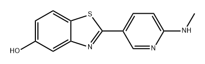 5-Benzothiazolol, 2-[6-(methylamino)-3-pyridinyl]- Structure