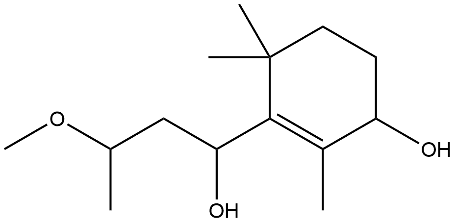 1-Cyclohexene-1-methanol, 3-hydroxy-α-(2-methoxypropyl)-2,6,6-trimethyl- Structure