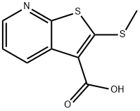 Thieno[2,3-b]pyridine-3-carboxylic acid, 2-(methylthio)- Structure