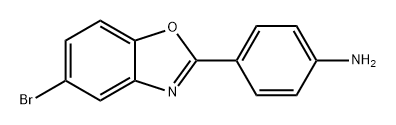 Benzenamine, 4-(5-bromo-2-benzoxazolyl)- Structure