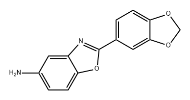 5-Benzoxazolamine, 2-(1,3-benzodioxol-5-yl)- Structure