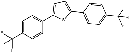 2,5-Bis(4-(trifluoromethyl)phenyl)thiophene Structure