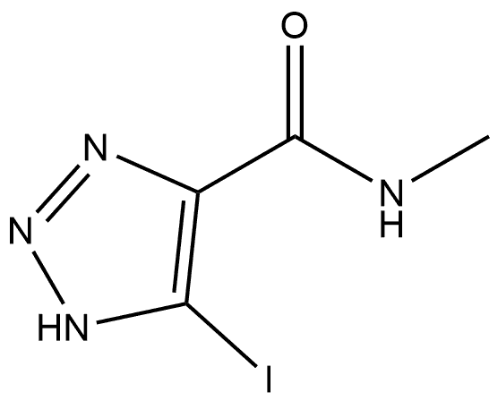 5-Iodo-N-methyl-1H-1,2,3-triazole-4-carboxamide Structure