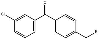 Methanone, [4-(bromomethyl)phenyl](3-chlorophenyl)- Structure