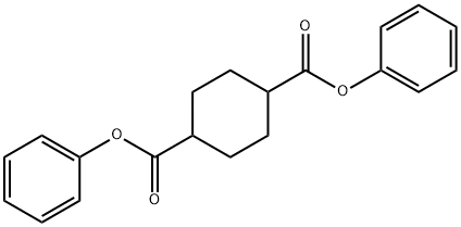 1,4-Cyclohexanedicarboxylic acid, 1,4-diphenyl ester Structure