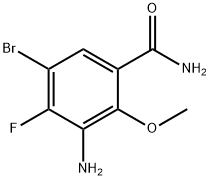 Benzamide, 3-amino-5-bromo-4-fluoro-2-methoxy- Structure