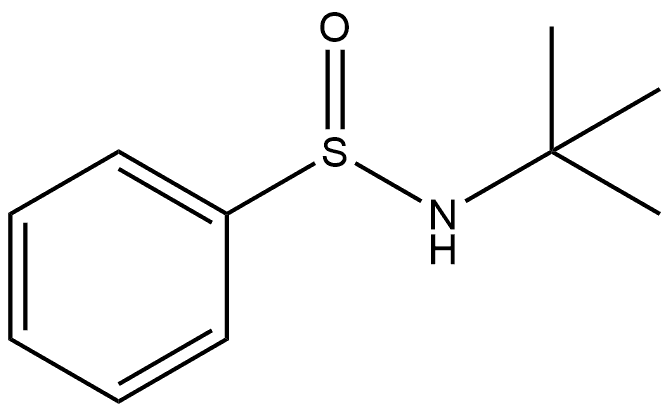 Benzenesulfinamide, N-(1,1-dimethylethyl)- Structure