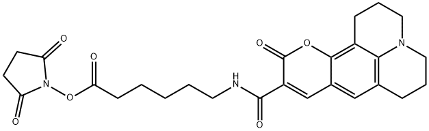 Coumarin 343 X NHS ester 구조식 이미지