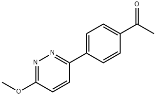 1-[4-(6-methoxy-3-pyridazinyl)phenyl]-Ethanone Structure