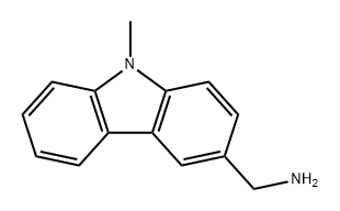 9H-Carbazole-3-methanamine, 9-methyl- Structure