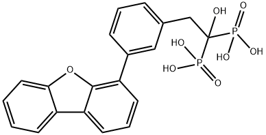 Phosphonic acid, P,P'-[2-[3-(4-dibenzofuranyl)phenyl]-1-hydroxyethylidene]bis- 구조식 이미지