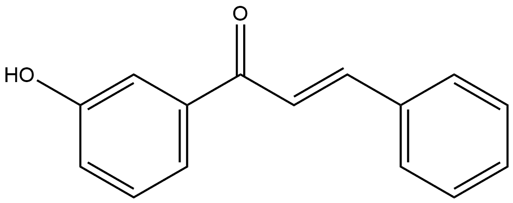 (2E)-1-(3-Hydroxyphenyl)-3-phenyl-2-propen-1-one Structure