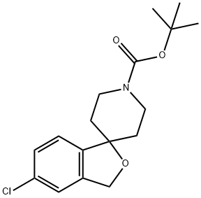 tert-Butyl 5-chloro-3H-spiro[isobenzofuran-1,4''-piperidine]-1''-carboxylate Structure