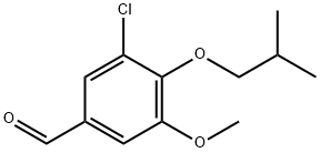 3-Chloro-4-isobutoxy-5-methoxybenzaldehyde Structure