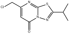 7-(Chloromethyl)-2-propan-2-yl-[1,3,4]thiadiazolo[3,2-a]pyrimidin-5-one Structure