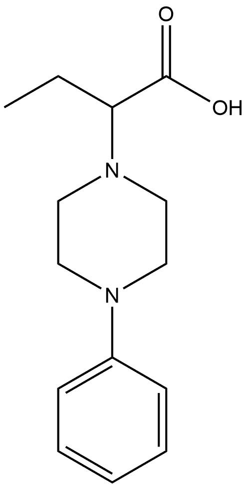 2-(4-phenylpiperazin-1-yl)butanoic acid Structure